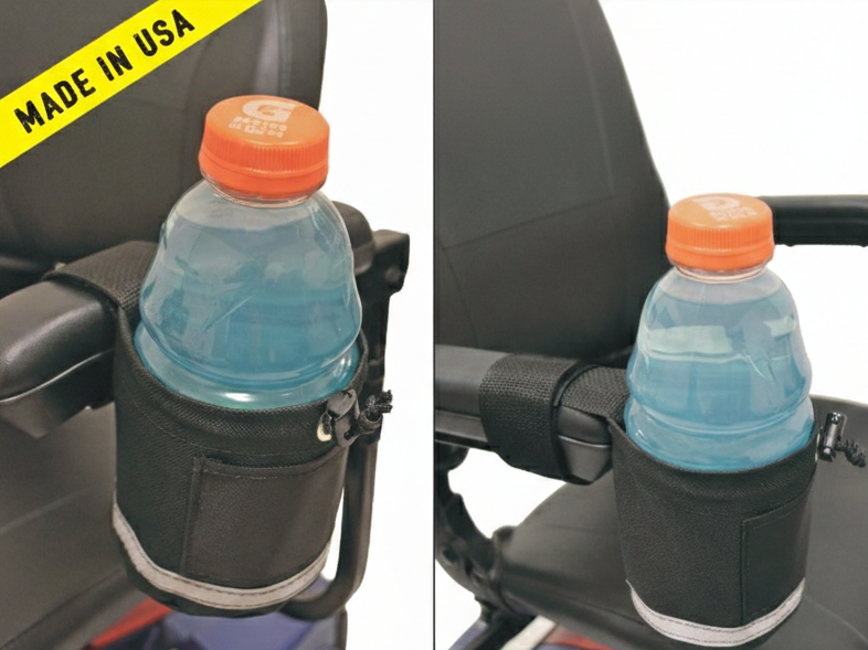 Indestructible Cupholder for Wheelchairs